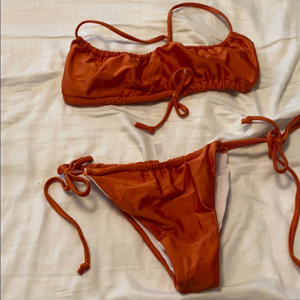 Haute Swimwear orange bikini